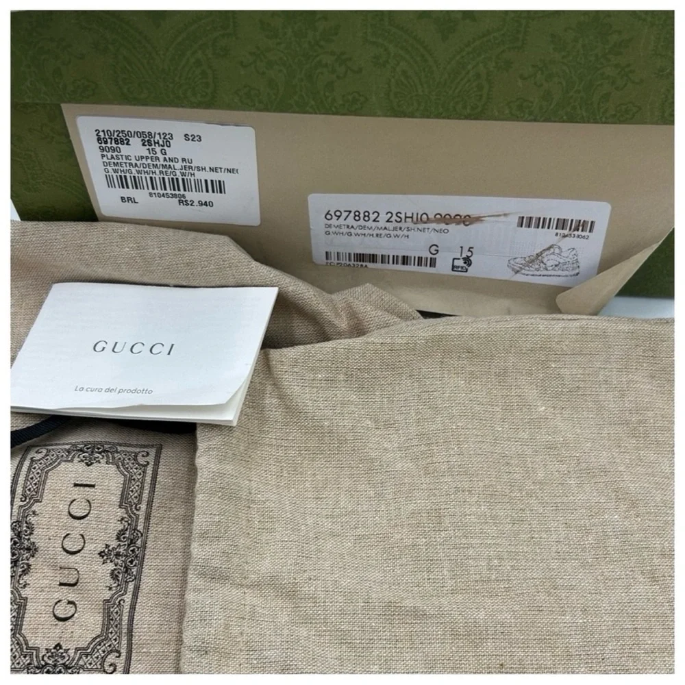 Gucci, low top basket sneaker size 15 made in Italy